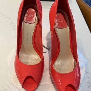 Dior peep toe heel